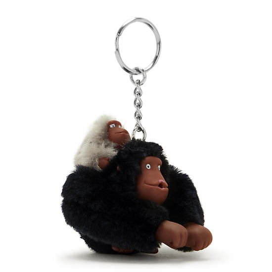 Kipling Mom And Baby Moda Sven Monkey Keychain Aksesuar Siyah | TR 1271QM